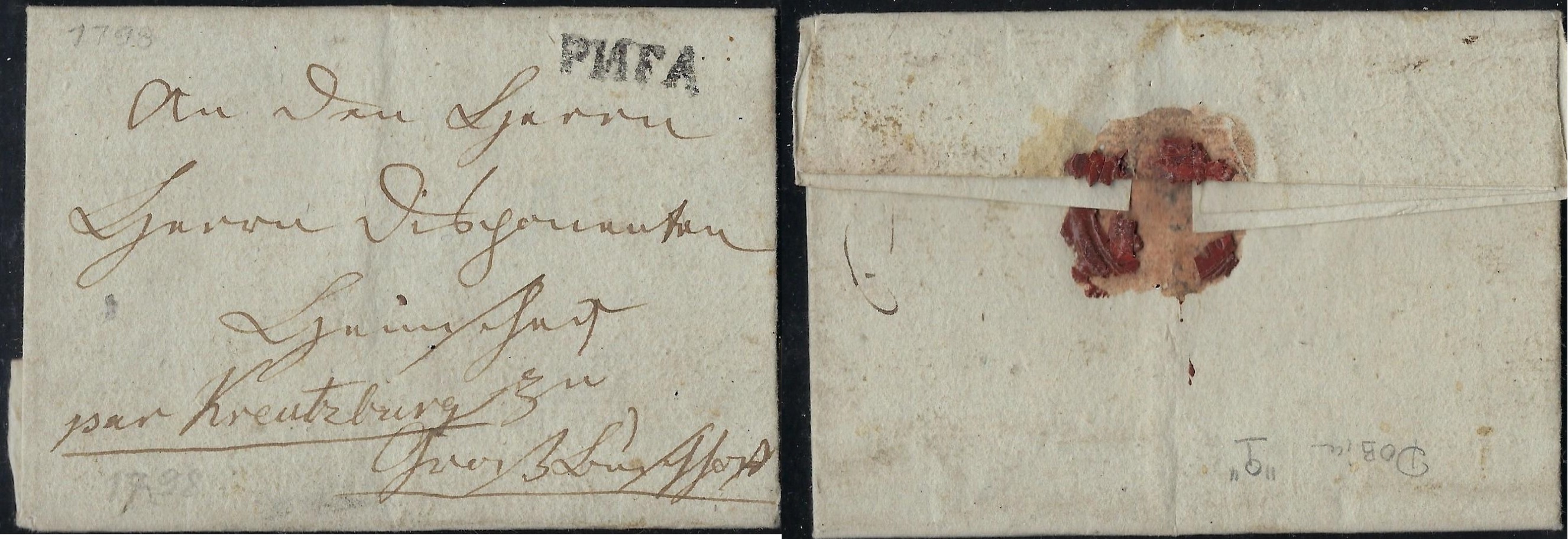 Russia Postal History - Stampless Covers Scott 3001798 
